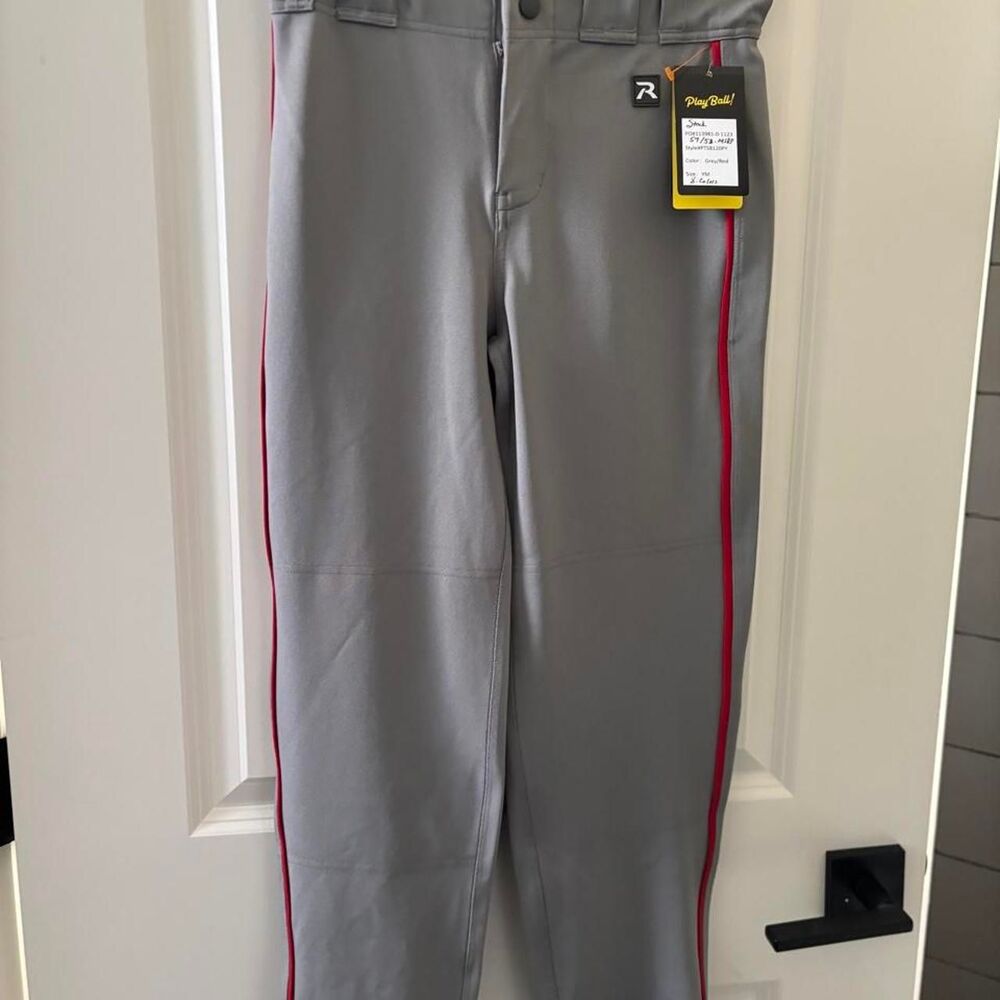 Richardson Men's Grey and Silver Trousers